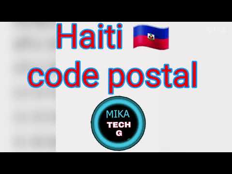 Haiti code postal |code postal Haiti (zip code ou CEP)