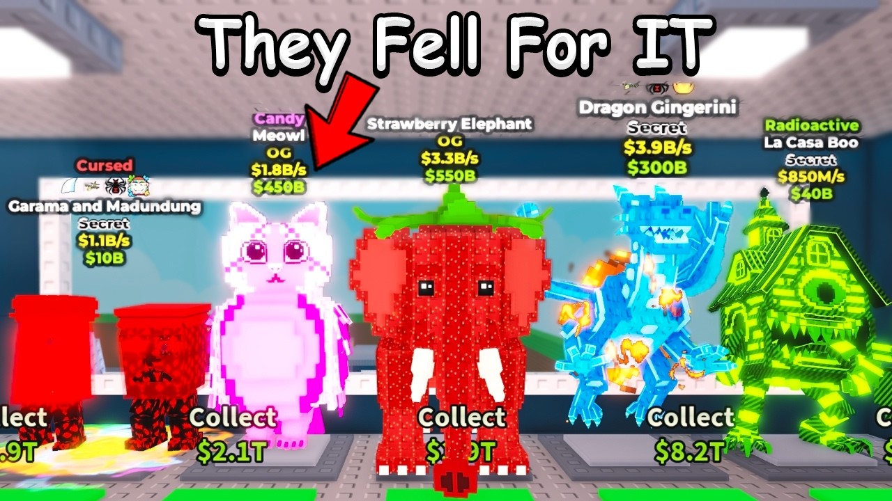 Я вернул украденные мозги их владельцам в игре Roblox Steal A Brainrot...