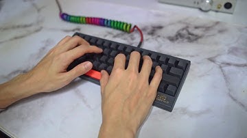 Happy Hacking Keyboard (lubed) Keyboard Typing Sounds ASMR