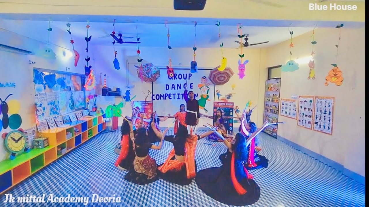 Inter House dandiya dance competition | Jk Mittal Academy Deoria | Blue House