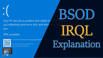 BSOD Explanation about IRQL_NOT_LESS_OR_EQUAL. General explanation on what this BSOD is about.