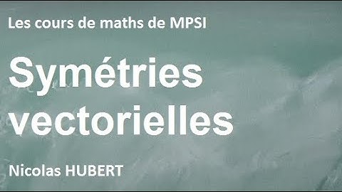 Symétrie vectorielle