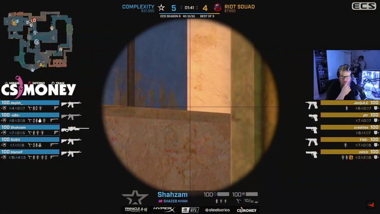 CS:GO - fl0m loses audio while casting and improvises - YouTube