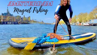 SUP Magnet Fishing in Amsterdam (This is Crazy!!!)