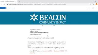 2020 End-of-Year Survey Guide: Beacon Community Impact