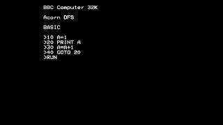 Program your BBC Micro or BBC Micro emulator to count until it runs out of memory