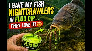 I Dipped Nightcrawlers in Fluoro… Fish Went Crazy! 😳