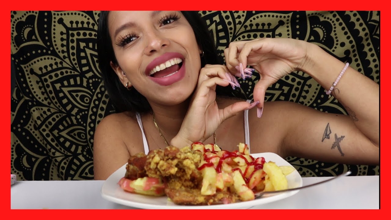 En vivo en TIKTOK comiendo ALITA BROASTER DE CARRETILLA  // Mukbang ASMR 👄