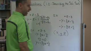 Linear Algebra   Linear Systems   Describing Soln Sets   Ex1