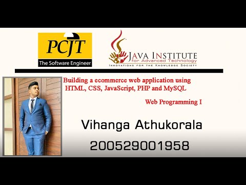 Web Project Task 01 | 1st Year | Semester 01 | Java Institute |