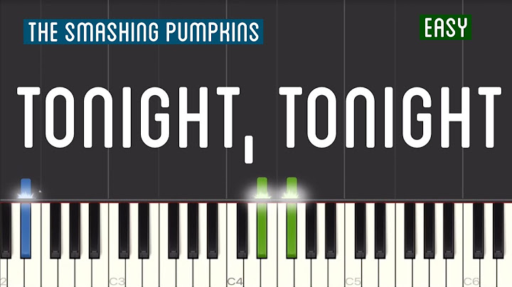 Tonight, Tonight Piano version - Piano performance video thumbnail