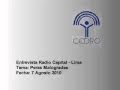 Entrevista al especialista Jorge Arnao de CEDRO sobre las Peras Malogradas - Radio Capital