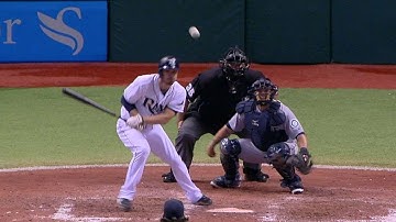 SEA@TB: Joyce ties game in ninth with an RBI single