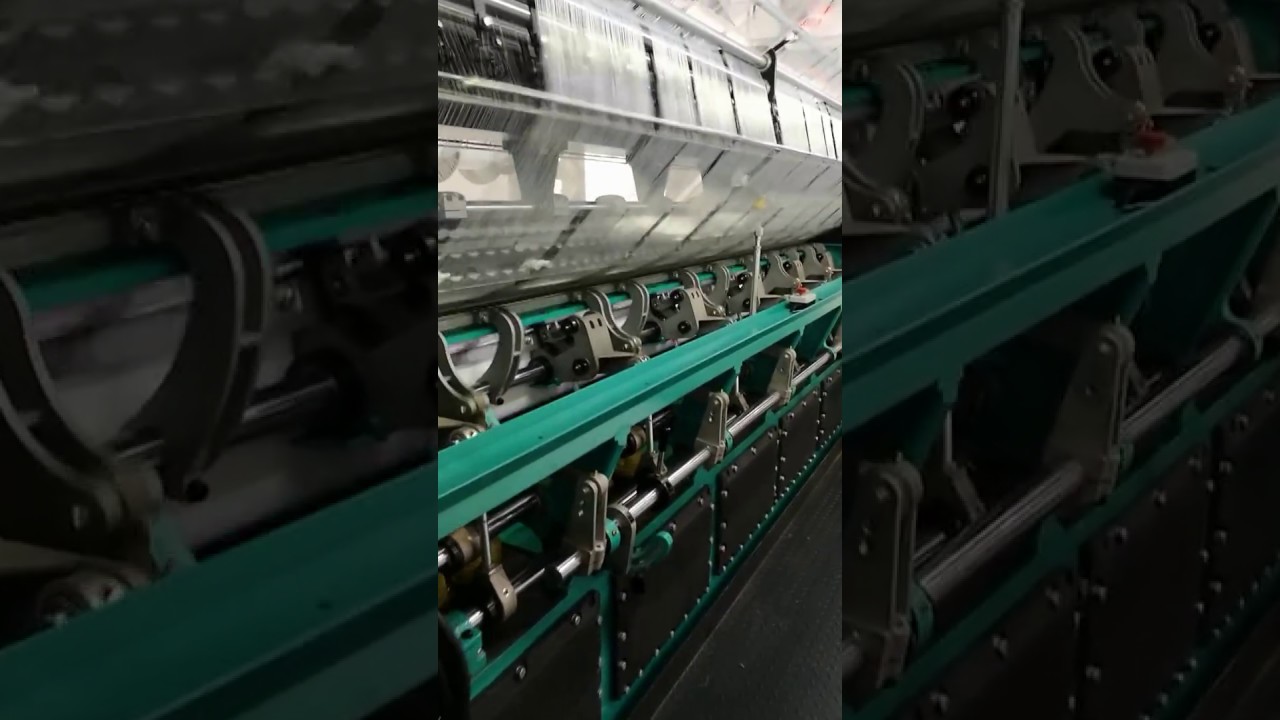 Double Needle Bar Warp knitting machine RD7 YouTube