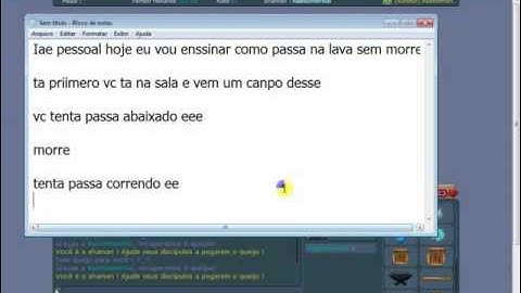 Como passar pela lava sem morrer no transformice