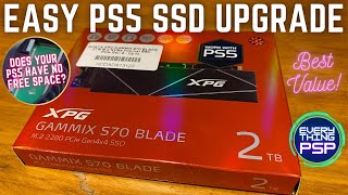 Best Value PS5 SSD Upgrade: ADATA XPG GAMMIX S70 BLADE 2TB - PS5 SSD Installation Tutorial + Review