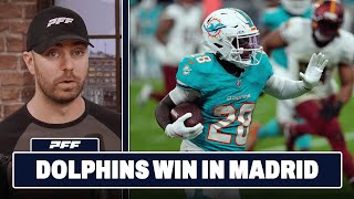 Miami Dolphins vs. Washington Commanders Review | PFF Grade Release Show