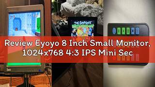 Review Eyoyo 8 Inch Small Monitor, 1024x768 4:3 IPS Mini Security Camera Monitor | HDMI VGA AV BNC I