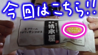 清水屋 生クリームクロワッサンコロネ カスタードクリーム味を食べてみた！