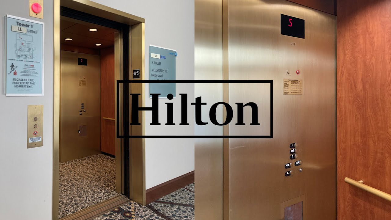 Otis Series Hydraulic Elevator Hilton Union Square Tower San