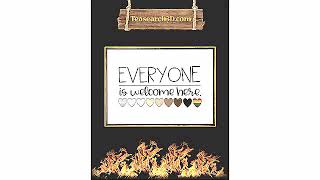 Everyone is welcome here heart poster #shorts
