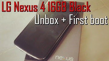 LG Nexus 4 Unboxing & First Boot
