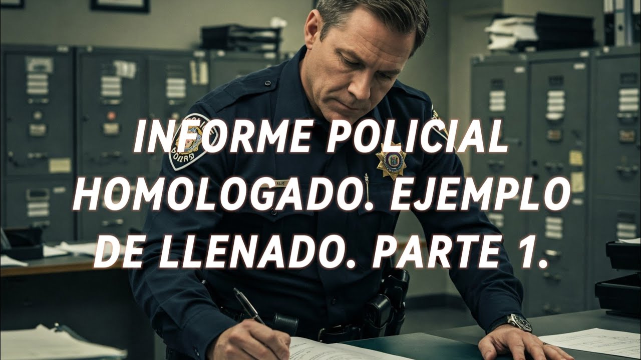 IPH, INFORME POLICIAL HOMOLOGADO. Aprende a llenarlo fácilmente. PARTE