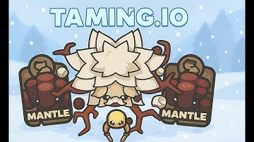 Taming.io - Hs WIth New Pet Mantle x3 Killing Gold Golem Boss