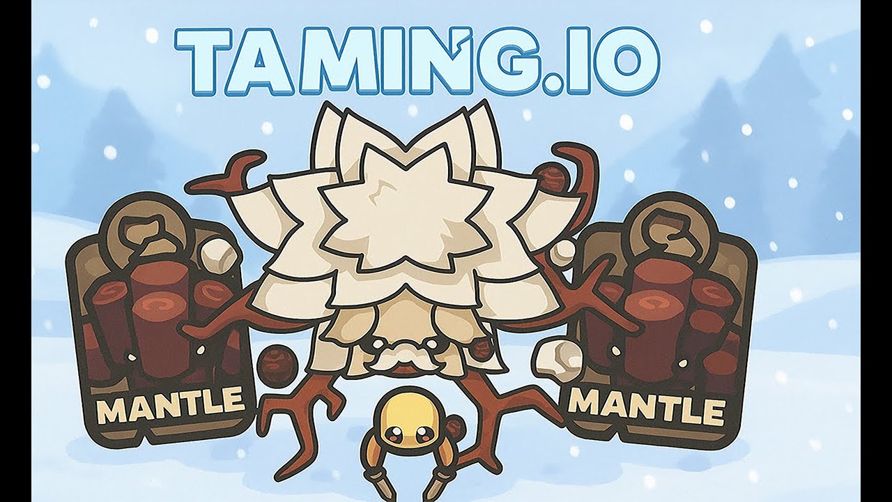 Taming.io - Hs WIth New Pet Mantle x3 Killing Gold Golem Boss