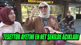 Tesettür Ayetini En Net Şekilde Anlattı.