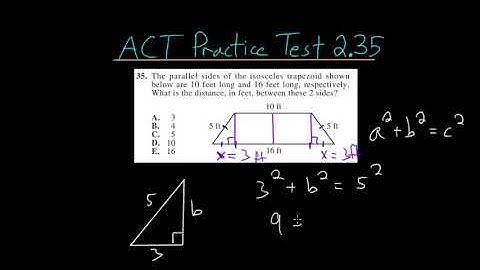 ACT Math Practice Test 2.35: Trapezoids