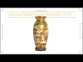 Blender 3D Glossy Material Application in a Vase