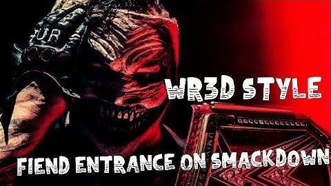 THE FIEND WR3D 2K20 ENTRANCE WITH LET HIM IN ARENA(link in description)