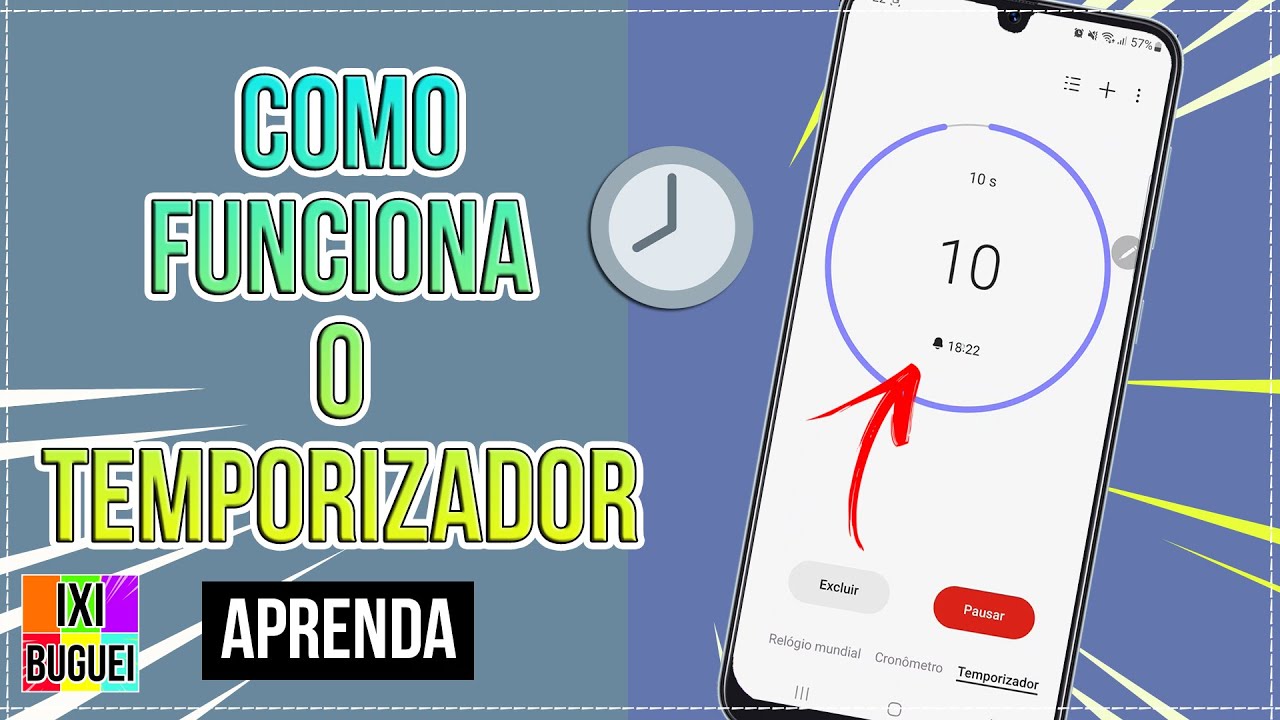 ⏳ COMO FUNCIONA O TEMPORIZADOR DO ANDROID ( app relógio ) APRENDA