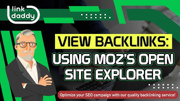 View Backlinks Using Moz’s Open Site Explorer