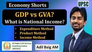 Gross Value Added Method vs Product Method | GVA vs GDP | National Income | Adil Baig