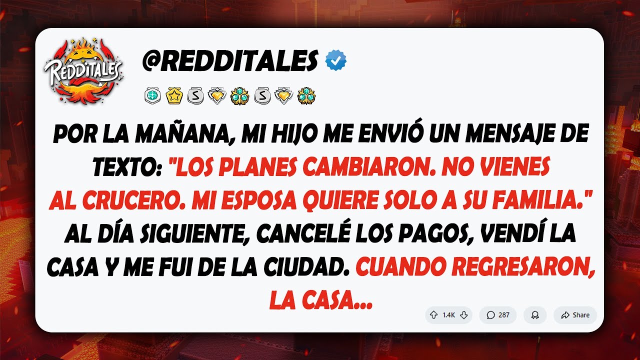 Mi hijo me envió un mensaje de texto: 