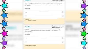 EaSTE| Module I| Unit 2: Quiz result ( 2nd video)