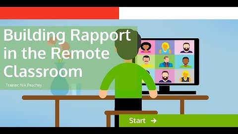 Building rapport in the remote clasroom by Nick Peachey