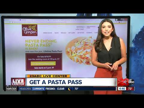 Lifetime Pasta Pass At Olive Garden Video Bakersfield