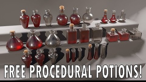 FREE Procedural Potion Generator - Blender Geometry Nodes Tutorial