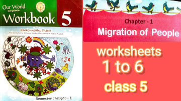 AP 5th class Migration of people our world worksheets /ప్రజలు వలసలు