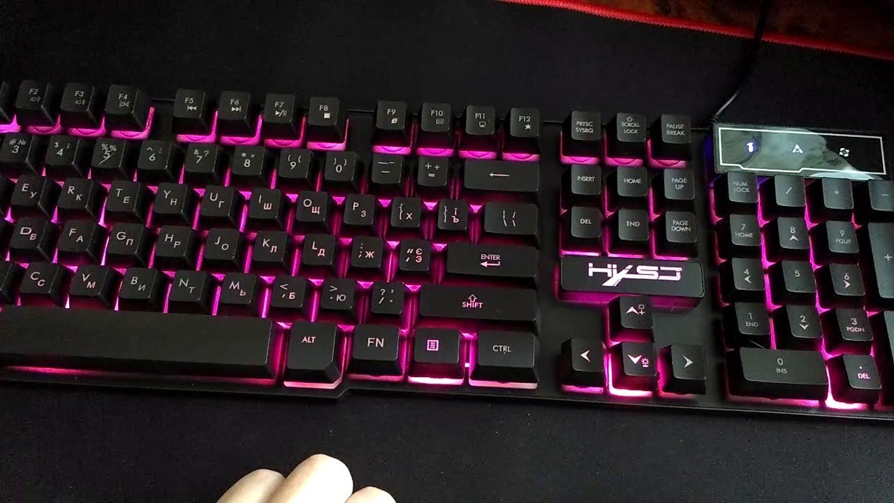 распаковка и осмотр игровой клавиатуры HXSJ R8