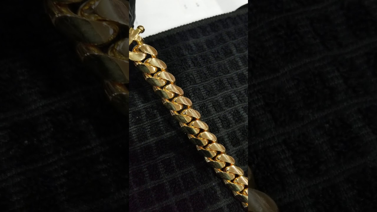 Las Villas Jewelry 15mm Cuban link gold chain YouTube