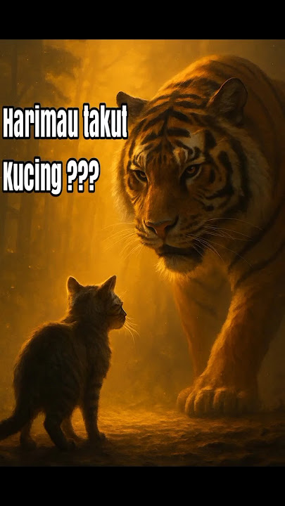 Benarkah harimau takut kucing? #harimauvskucing #faktakucing #harimau #kucing #shortsindonesia