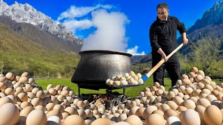 ¡Cociné una enorme montaña de huevos para marinar en un frasco! Vida rural