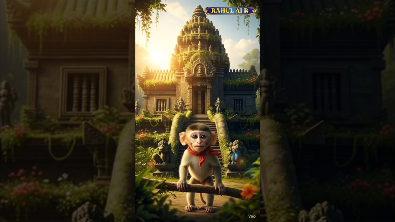 Jungle mein Ek Chhota Sa monkey rahata tha 🐒