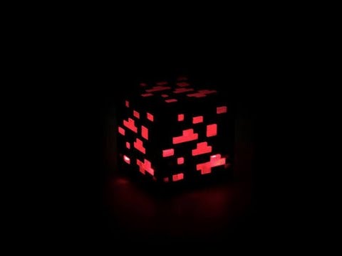 Minecraft Pe How To Build Redstone Ore Lamp Youtube