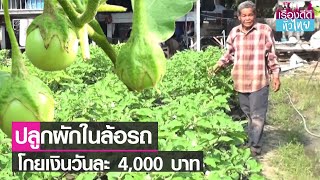 ปลูกผักในล้อรถยนต์ 1 ไร่ ขายได้วันละ 4,000 บ. | เรื่องดีดีทั่วไทย | 3-1-65