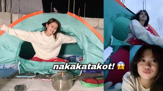 Spent The Night In A Tent Napuyat Sa Takot Vlogmas 2021 Sai Datinguinoo